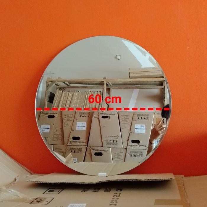 Cermin Dinding Bulat Uk.60X60Cm Terlaris