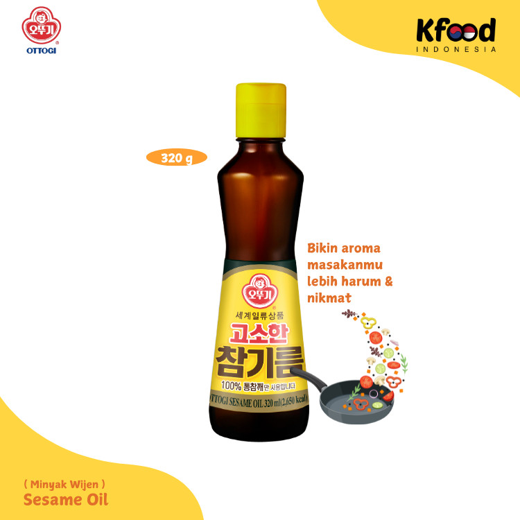 

Kfoodind - Ottogi Sesame Oil 320ml - Minyak Wijen Korea