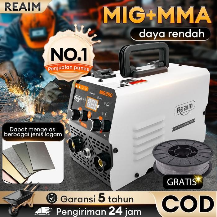 

Terlaris Mesin Las Murah Mig Listrik Trafo Las Welding Inverter Las Tanpa Gas Travo Inverter Mig 250