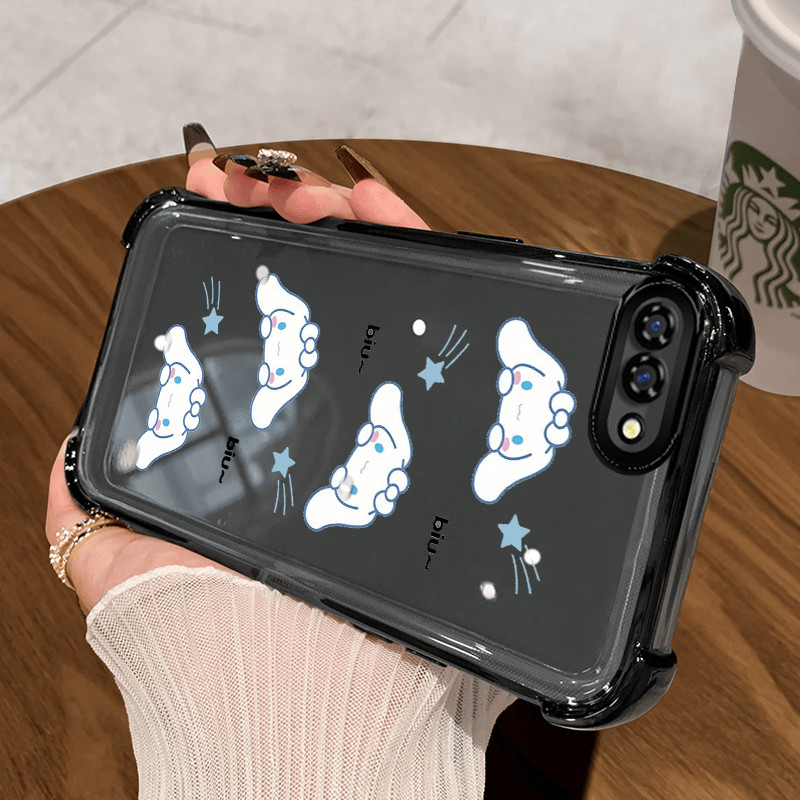 Casing Hp untuk OPPO A5 A3s A7 A5s A12 A12s A12E A11k Realme C1 Case Softcase Kesing Kartun Telinga 