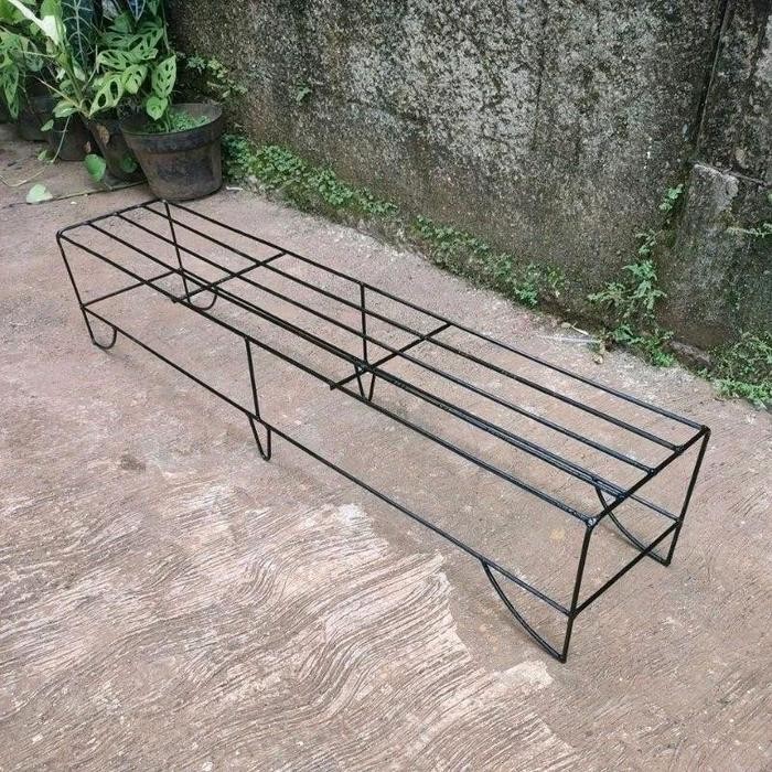 Rak pot tanaman 1 tingkat / rak pot bunga besi / rak pot tanaman/