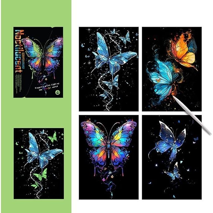 

Scratch Paper Noctilucent Lukisan Gores DIY // Magic Painting
