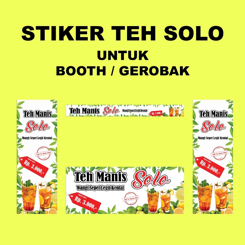 

STIKER BOOTH ATAU GEROBAK TEH SOLO