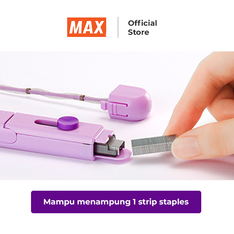 

MAX Stapler Staples Jegrekan Hekter Slim Mobile Stick Stapler ergonomis design colourful berwarna