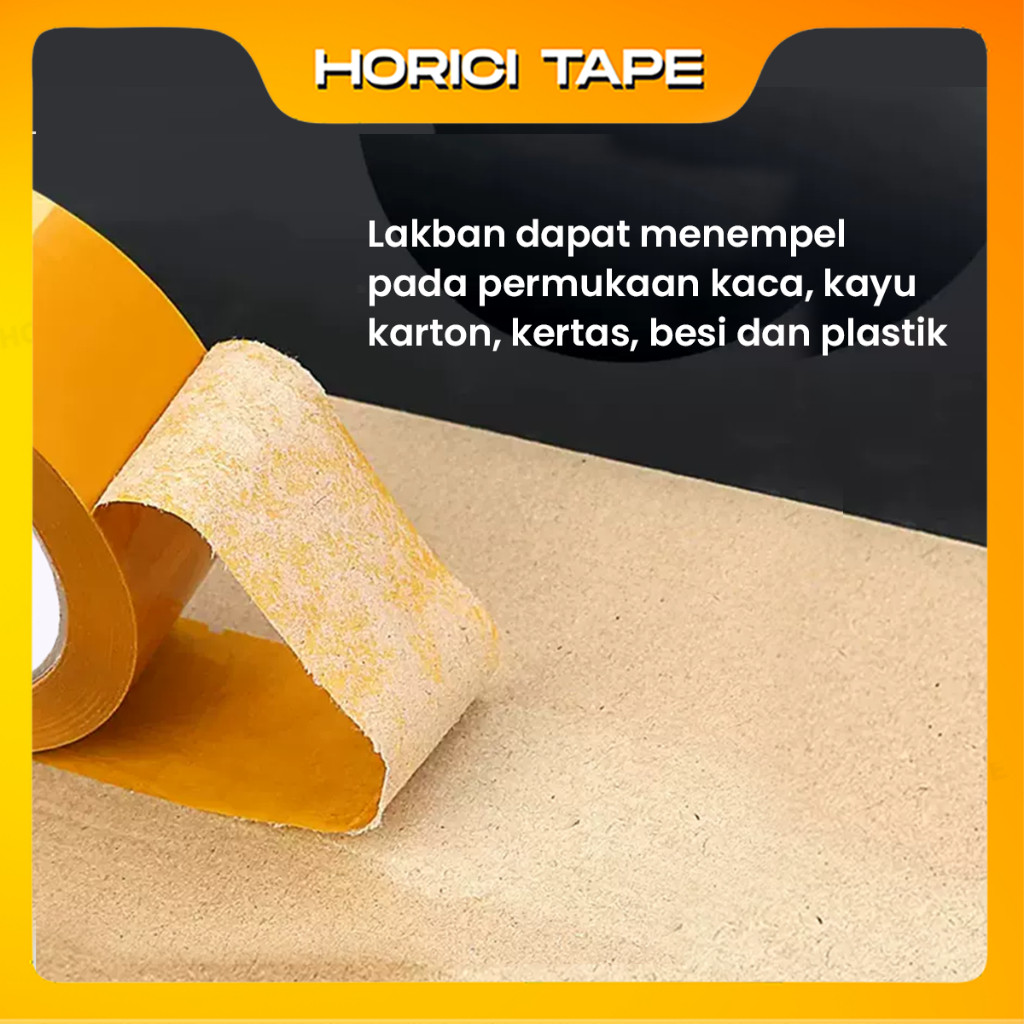 

Hci 1 Dus Lakban Bening Dan Coklat 45MM x 90Y 45 Micron 72Pcs