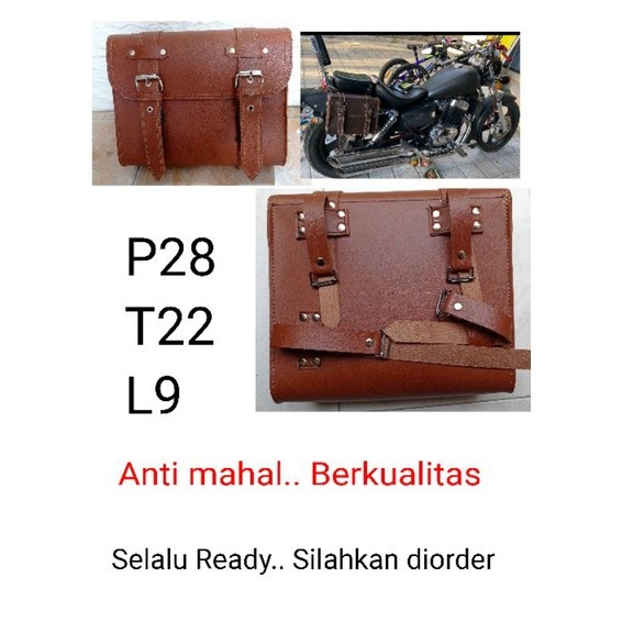 Maylikania Tas Motor Side Bag Classic Custom / Tas Samping Motor / Tas Custom Motor
