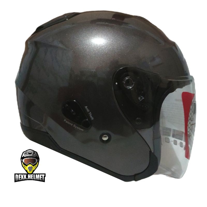 Maylikania Helm Kyt Kyoto R Solid Gun Metal / Abu Original