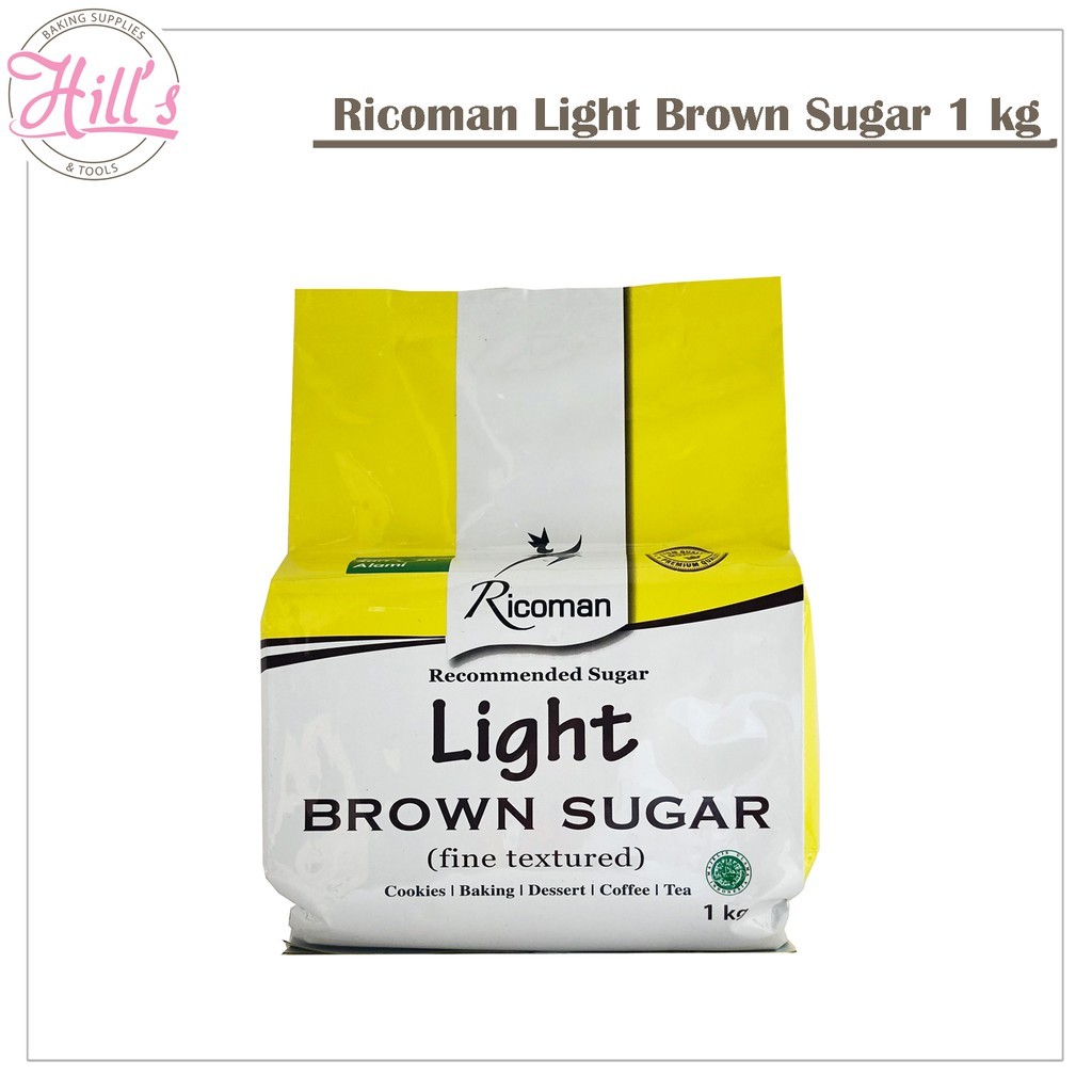 

RICOMAN LIGHT BROWN SUGAR 1kg / GULA TEBU COKLAT 1 kg