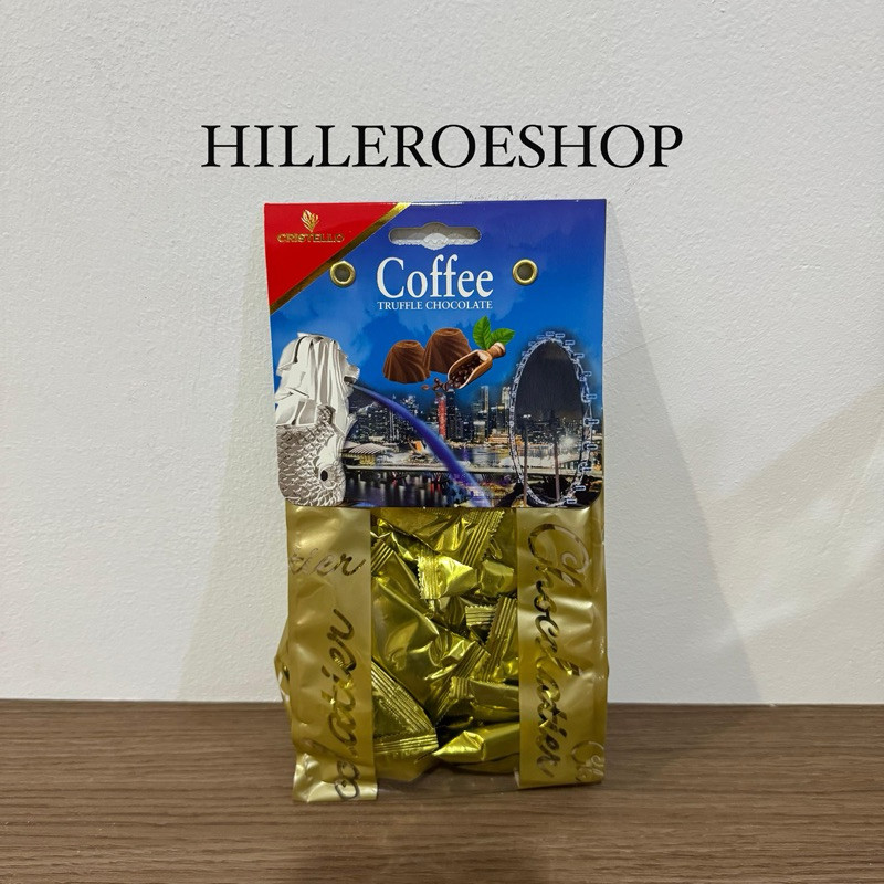 

Olivoliv Snack Coklat Cristello 150Gram Coffee Truffle / Truffle Milk / Hazelnut Truffle Chocolate