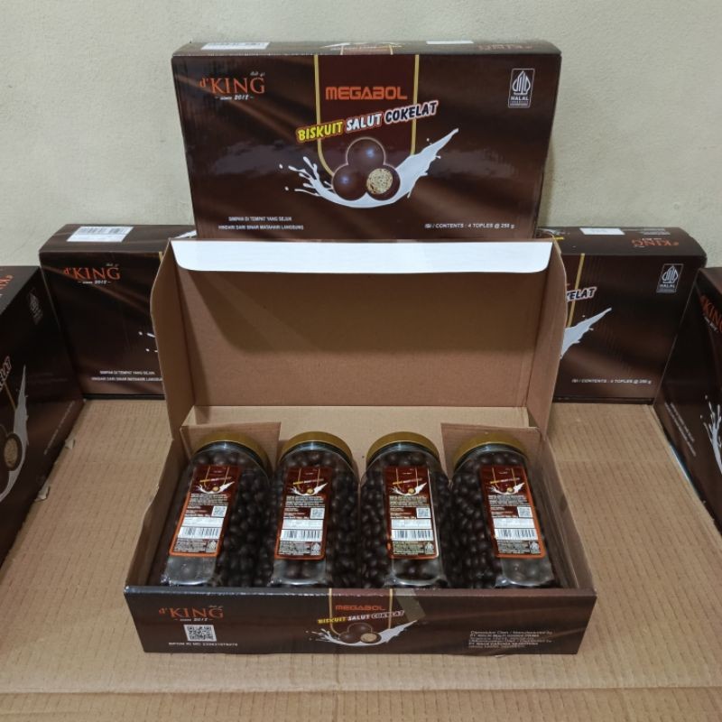 

Olivoliv Snack 1 Kardus Isi 4 Toples Coklat Megabol Cokelat Bonibol D'King