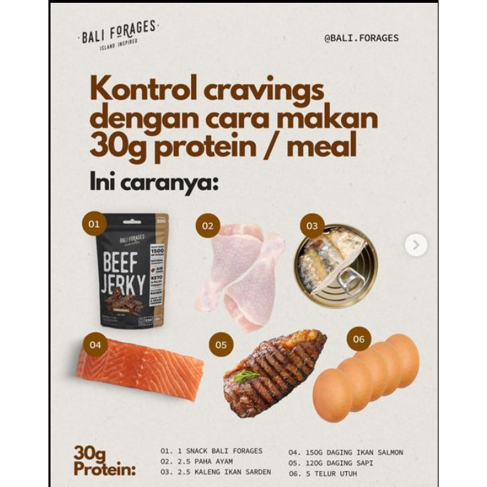 

Olivoliv Snack Beef Chips Bali Forages Keripik Daging Sapi Chili Air Dried Protein