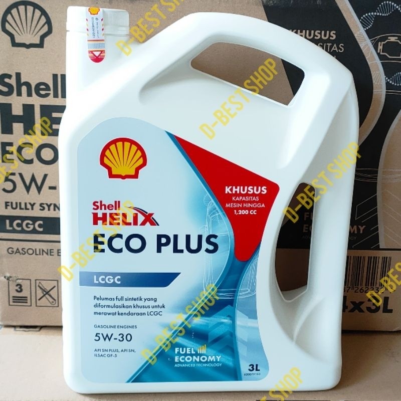 Citra Gardens Oli Shell Helix Eco 5W-30 Full Synthetic - 3 Liter