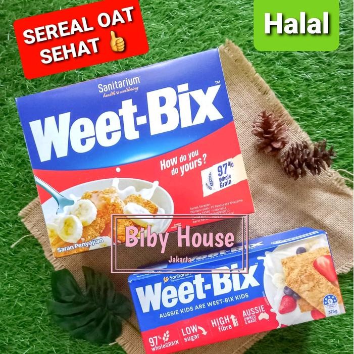 

JTTOP" SEREAL OAT WEET BIX / CEREAL OAT WEET BIX SANITARIUM 375 GR / 750 GR ORIGINAL HALAL ORGANIK