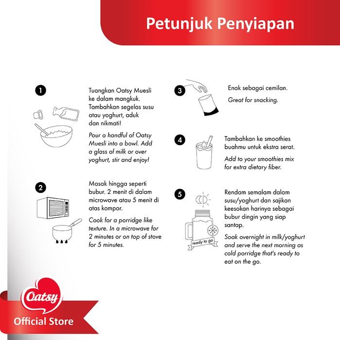 

JTTOP" OATSY MUESLI NATURES HARVEST 500GR (DOUBLE PACK)