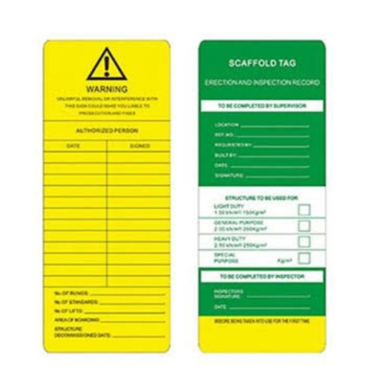 

DISKON Scaffolding Tag 2 Tag bolak balik 1 Holder