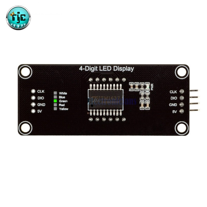 Module Seven Segment 4-Digit 0.56" TM1637 LED 7-Segment Display RGBYW