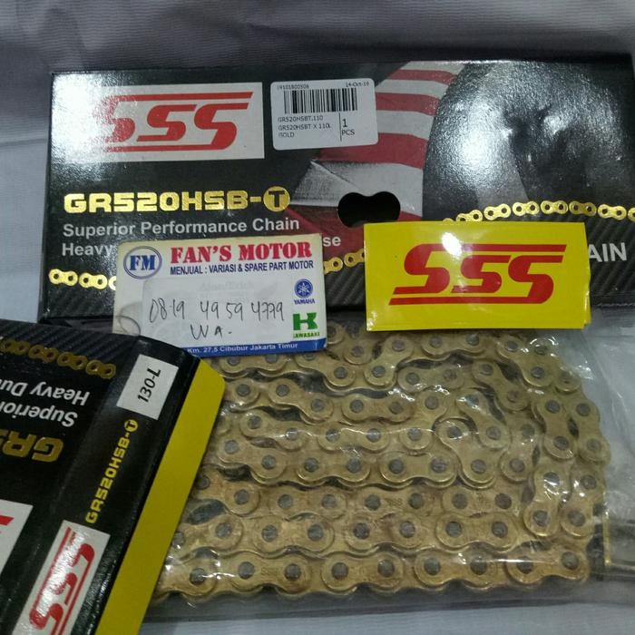 RANTAI HSBT SSS 520 130 BISA UNTUK MOTOR NINJA250 CBR TIGER DLL
