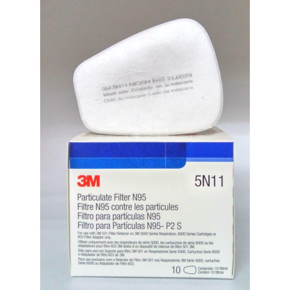 3M Particulate Filter 5N11 N95 Per Box (10 Pcs) Original Promo