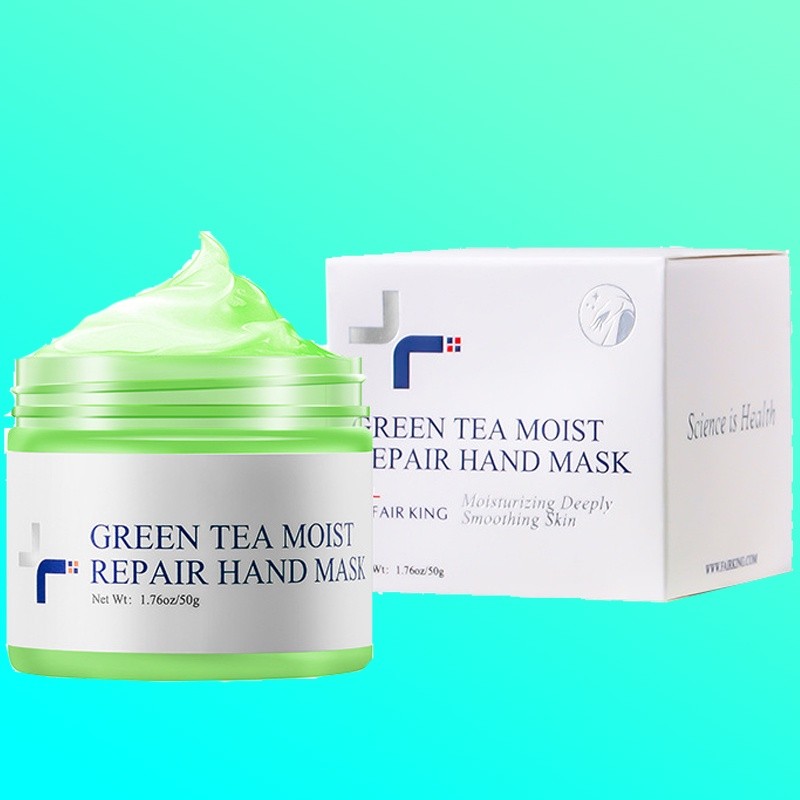 MD Fair King Green Tea Moist Repair Hand Mask Moisturizing Deeply Smoothing Skin Masker Tangan