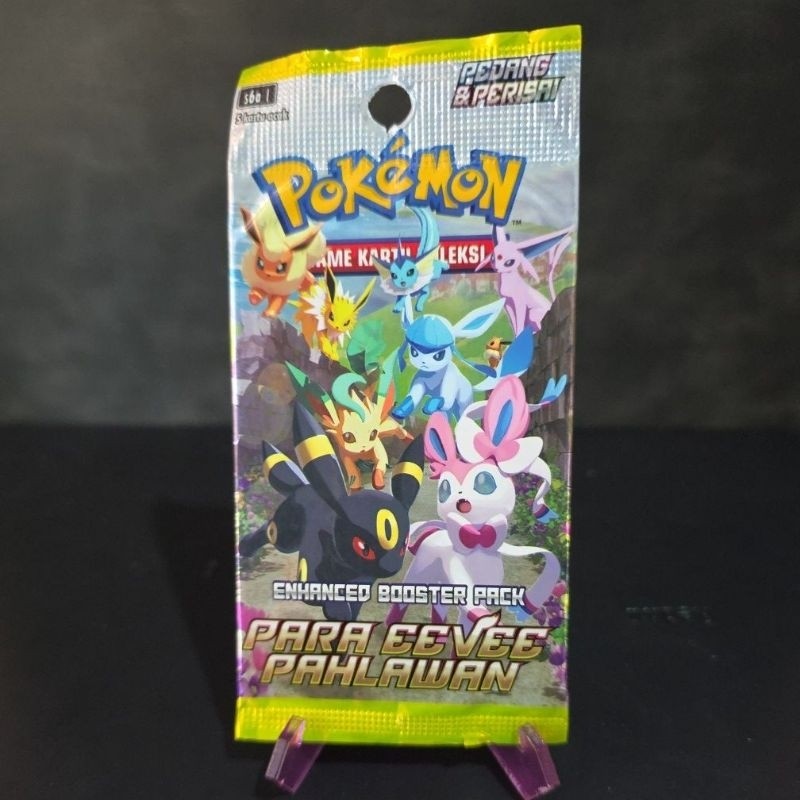 para eevee pahlawan booster pack original kartu pokemon indonesia langka