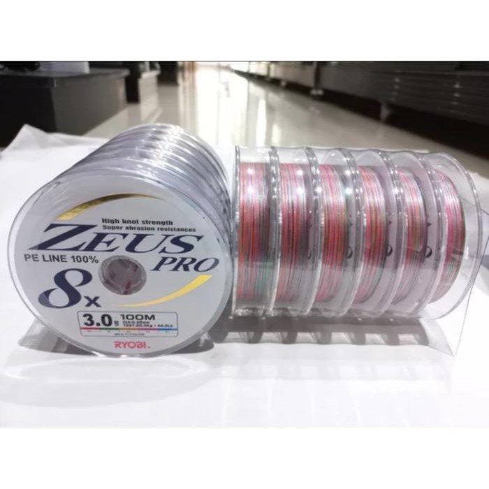 Senar PE RYOBI Zeus Pro 100 meter Multi Color