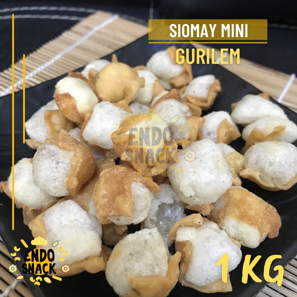 

1 Kg SIOMAY MINI SADULUR, Gurilem Cuanki Mini Kerikil, Topping Baso Aci