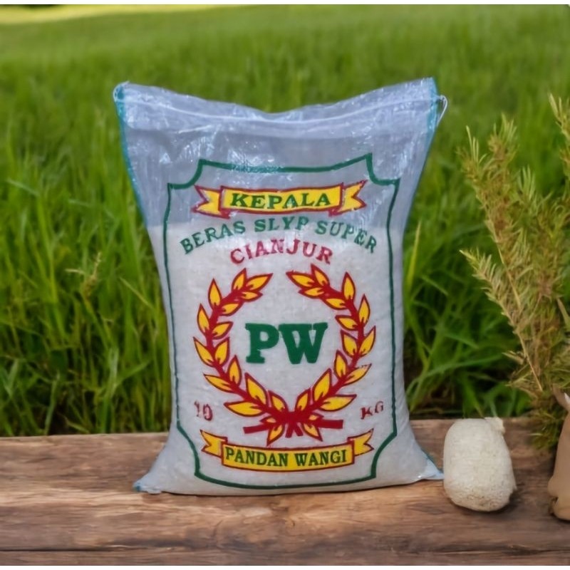 

Beras Wangi Cap PW Cianjur 10kg Pulen Harum