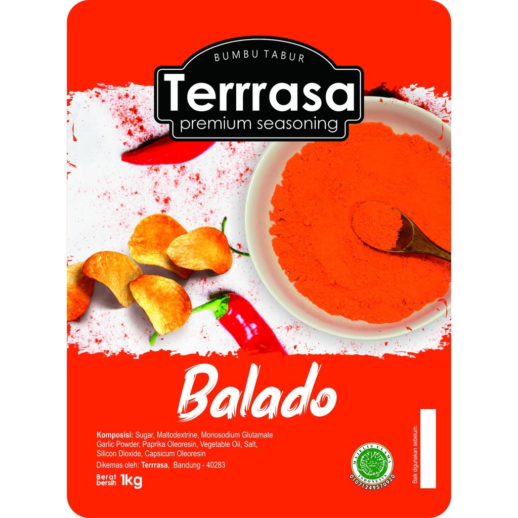 

Aneka Bumbu Tabur 1kg Perasa Keripik Berbagai Rasa (Balado, keju manis , rendang premi , cabe lv 10