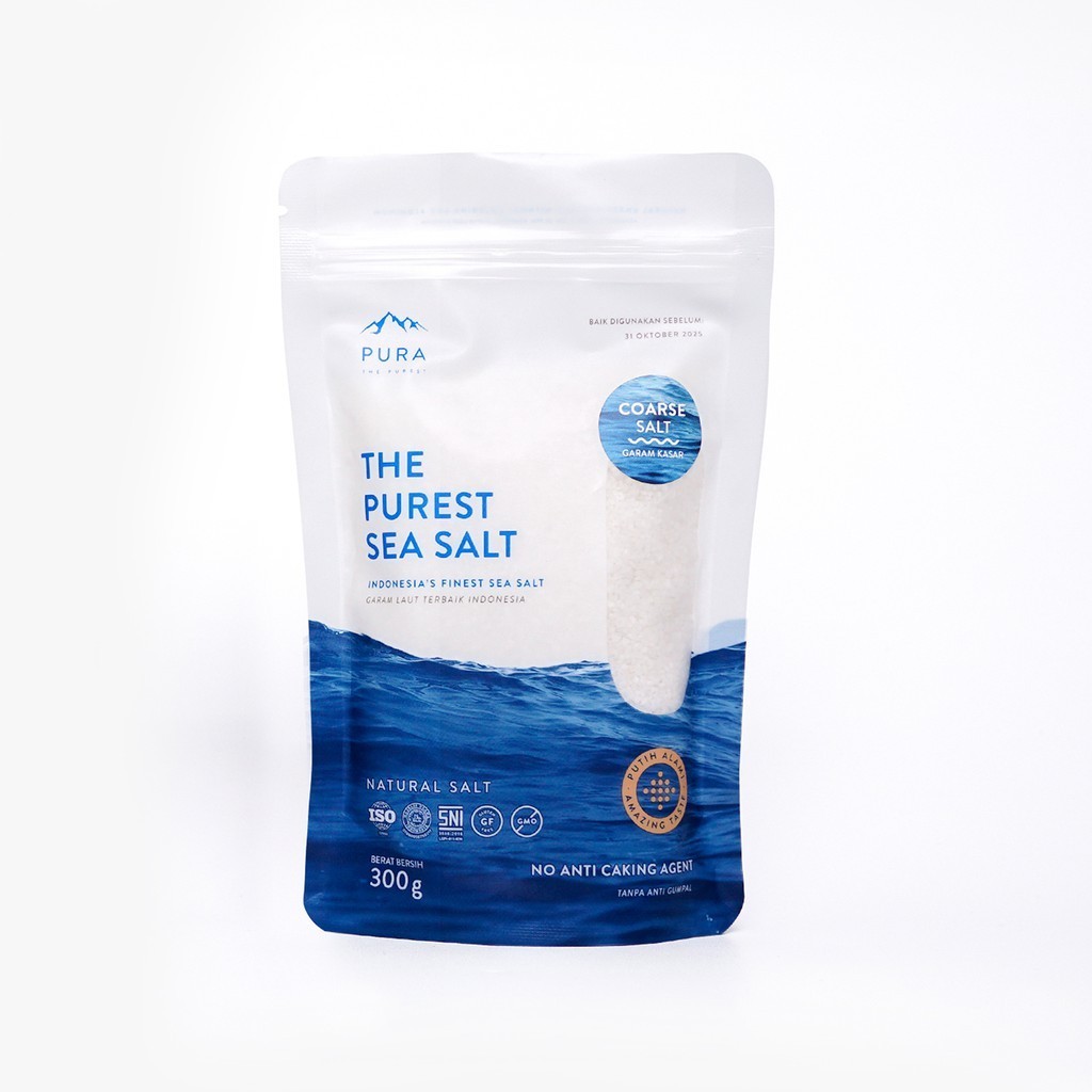 

Pura Purest Sea Salt Coarse 300gr (Garam Laut Natural)