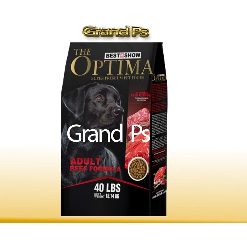 Optima Dog Food 18kg puppy/adult/lamb/beef EXPEDISI
