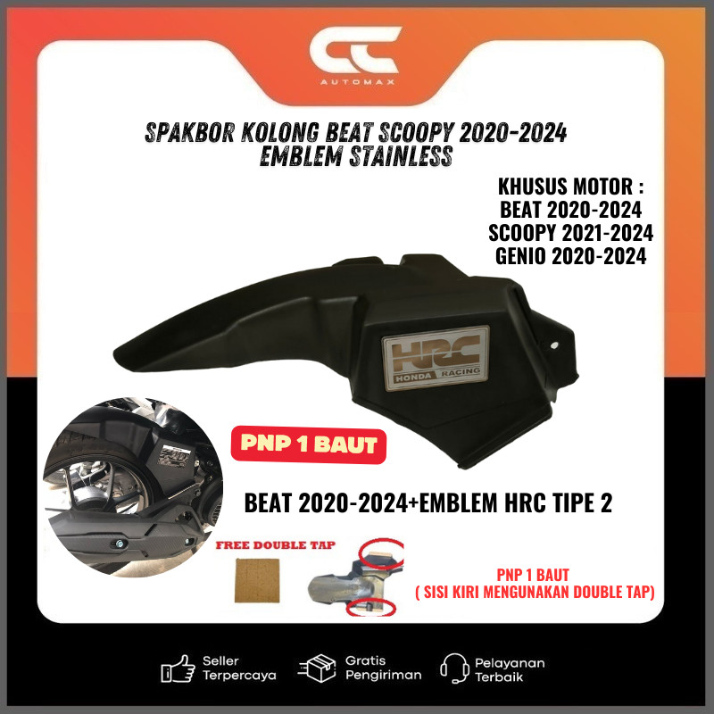 Discount Spakbor Kolong Beat Deluxe New Street 2020-2025 Scoopy Genio + Emblem Stainless