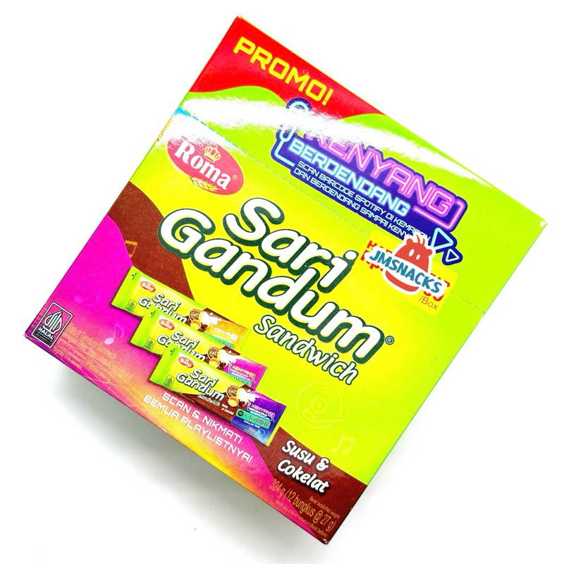 

[PROMO!!] Roma Sari Gandum 1 Pak isi 12 x 27gr - biskuit nikmat enak termurah diskon