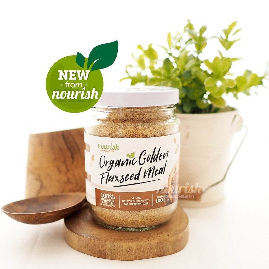 

Nourish Indonesia, Organic Golden Flaxseed Meal 120 gr