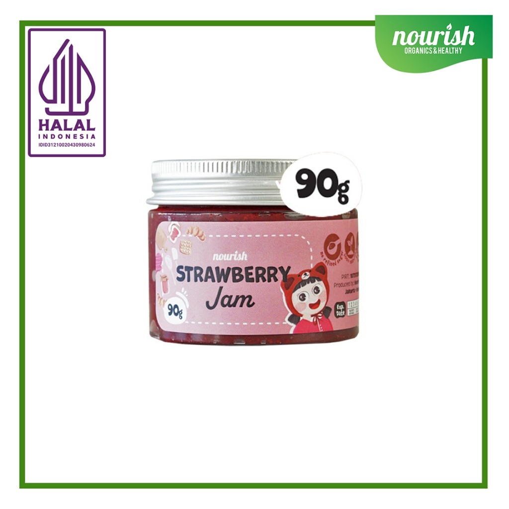 

STRAWBERRY JAM VEGAN (SELAI STRAWBERRY) RENDAH KALORI, TANPA GULA PASIR 90gr