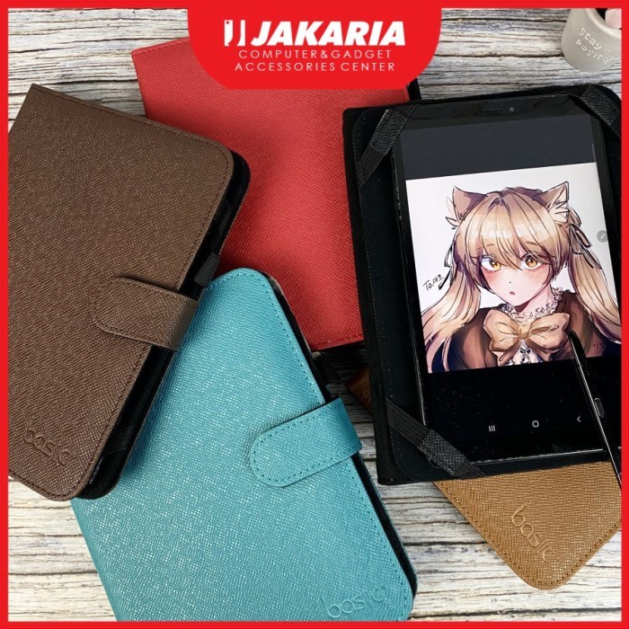 Case Tablet 8 Inch Casing Tablet 8 Inch Dompet Tablet 8 Inch Universal Basic Leather Case Universal