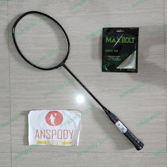 PREMIUM RAKET BADMINTON MAXBOLT BLACK FORCE ORIGINAL KOREA