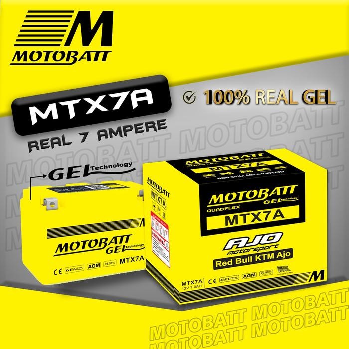 PREMIUM AKI KAWASAKI NINJA 250 KARBU / NINJA 250 FI - MOTOBATT MTX7A - 12V7AH ORIGINAL