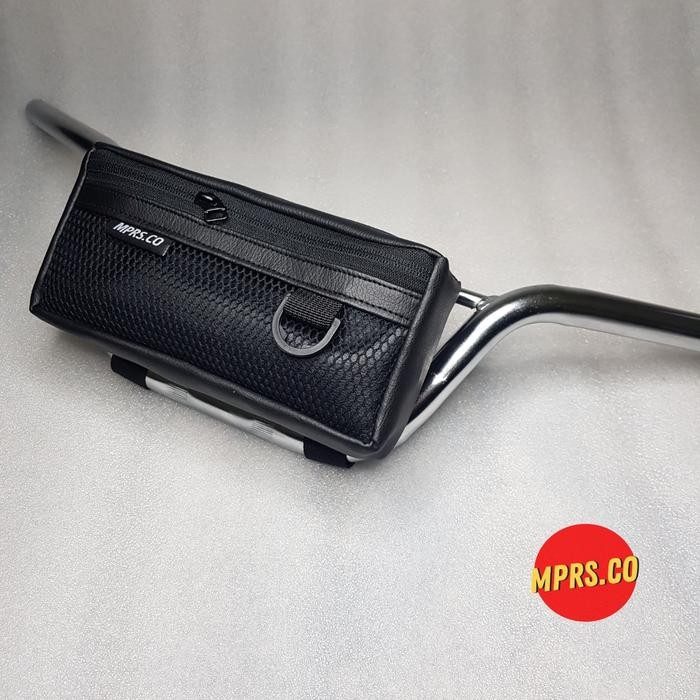 PREMIUM Tas stang handlebar bag stang honda win ,cb tiger megapro crf klx ts trail universal motor