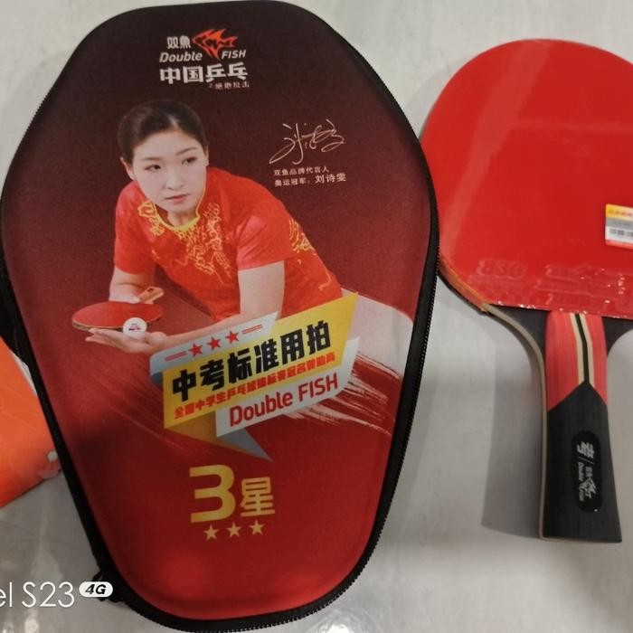 PREMIUM double fish bet hobby 3 star / bet pingpong /tenis meja murah