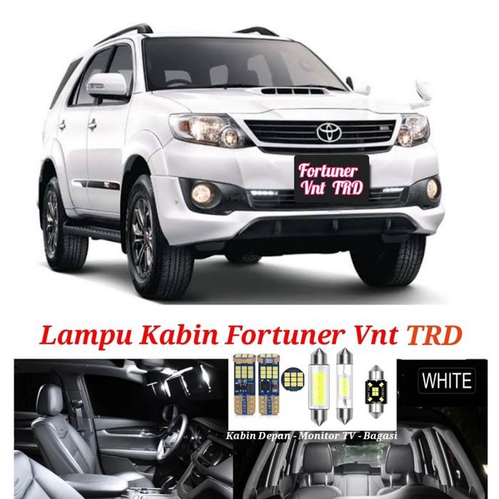 PREMIUM Lampu Kabin Fortuner Vnt TRD Led plafon bagasi 1set mobil