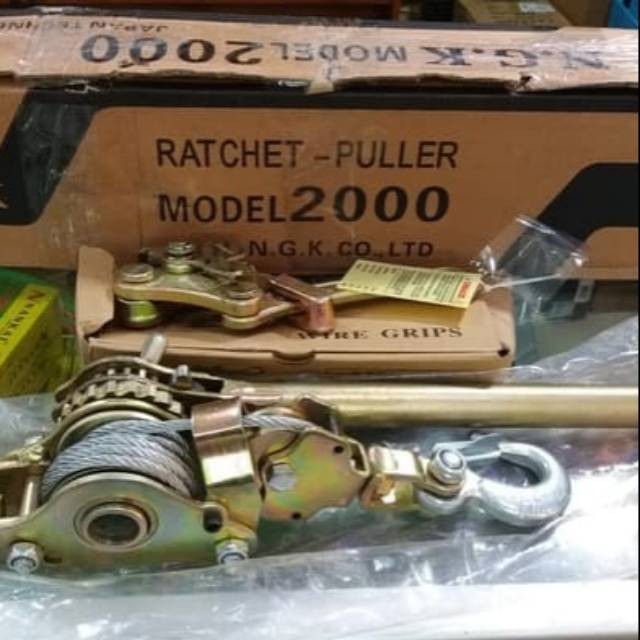 RACHET PULLER RATCHET PULLER TRACKTANG KODOKAN WIRE GRIP RATCHET PULLER TAKEL NGK 2000