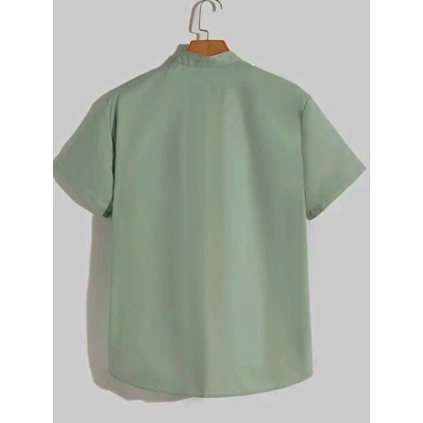 RB223 kemeja anak warna sage green kemeja anak warna hijau sage kemeja anak laki laki warna sage