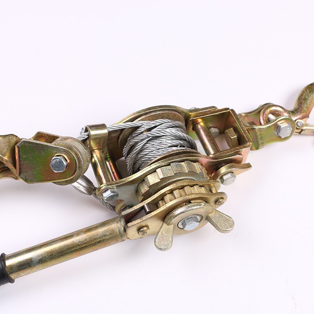 2 Ton Penarik Kabel Ratchet Manual Ratchet Puller Alat Derek Mobil Hand Winch Offroad Hand Puller