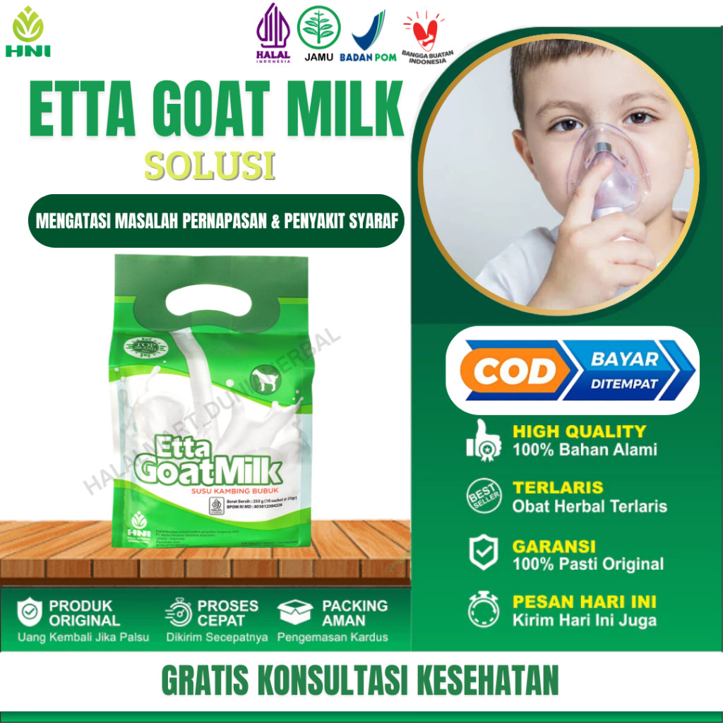 

Etta Goat Milk HNI Susu Kambing Etawa Bubuk Organik Solusi Mengatasi Asma Dan Tbc Meningkatkan Daya