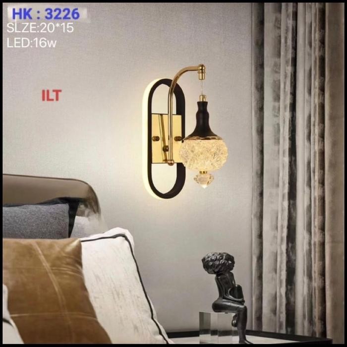 Lampu dinding led minimalis dekorasi kamar tidur dan ruang tamu Besi