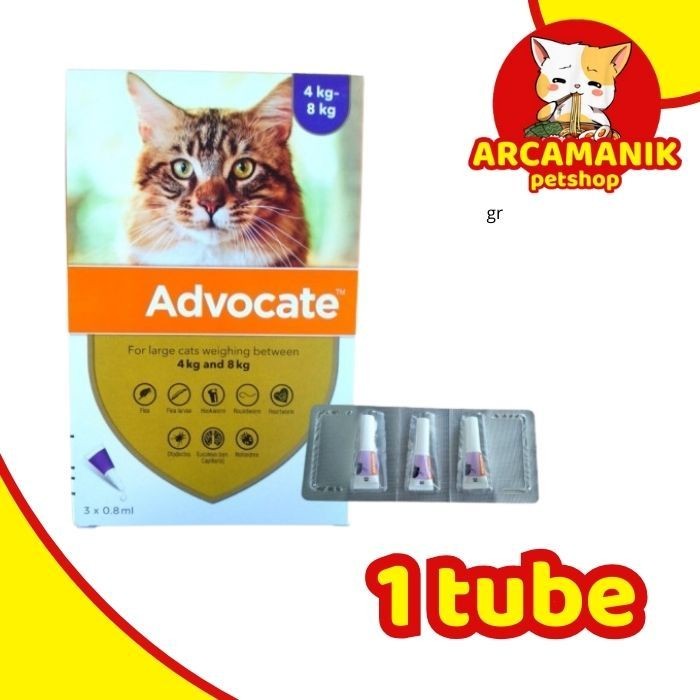 obat kutu kucing advocate 0.8ml advocate large 4 - 8kg