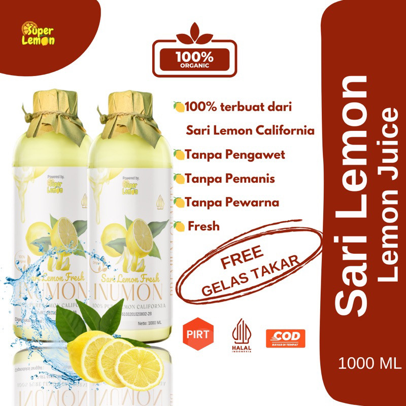 

1Liter Sari Lemon Fresh Jus Diet Pelangsing Badan Cepat Detox Lmk