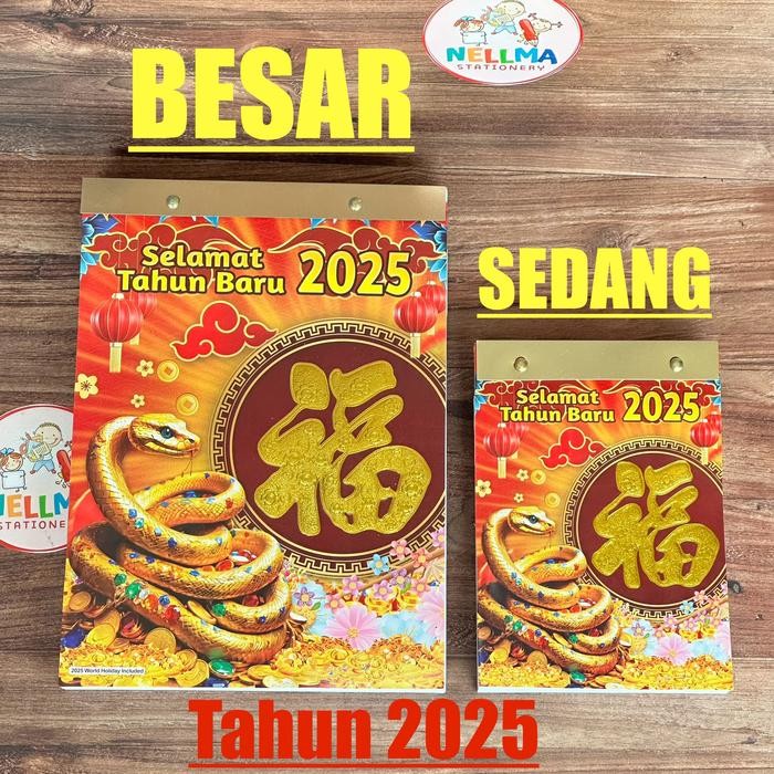 

Ready- Kalender Harian Besar 2025 Plus Tatakan