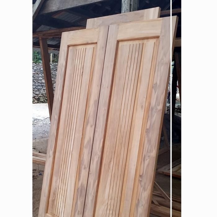 PO 10 set pintu bahan kayu jati tidak di cat / plitur