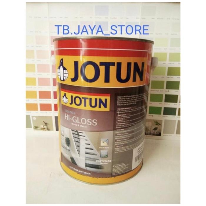 CAT JOTUN KAYU & BESI ESSENCE HI GLOSS 5L DARK BROWN 0759 / CAT MINYAK